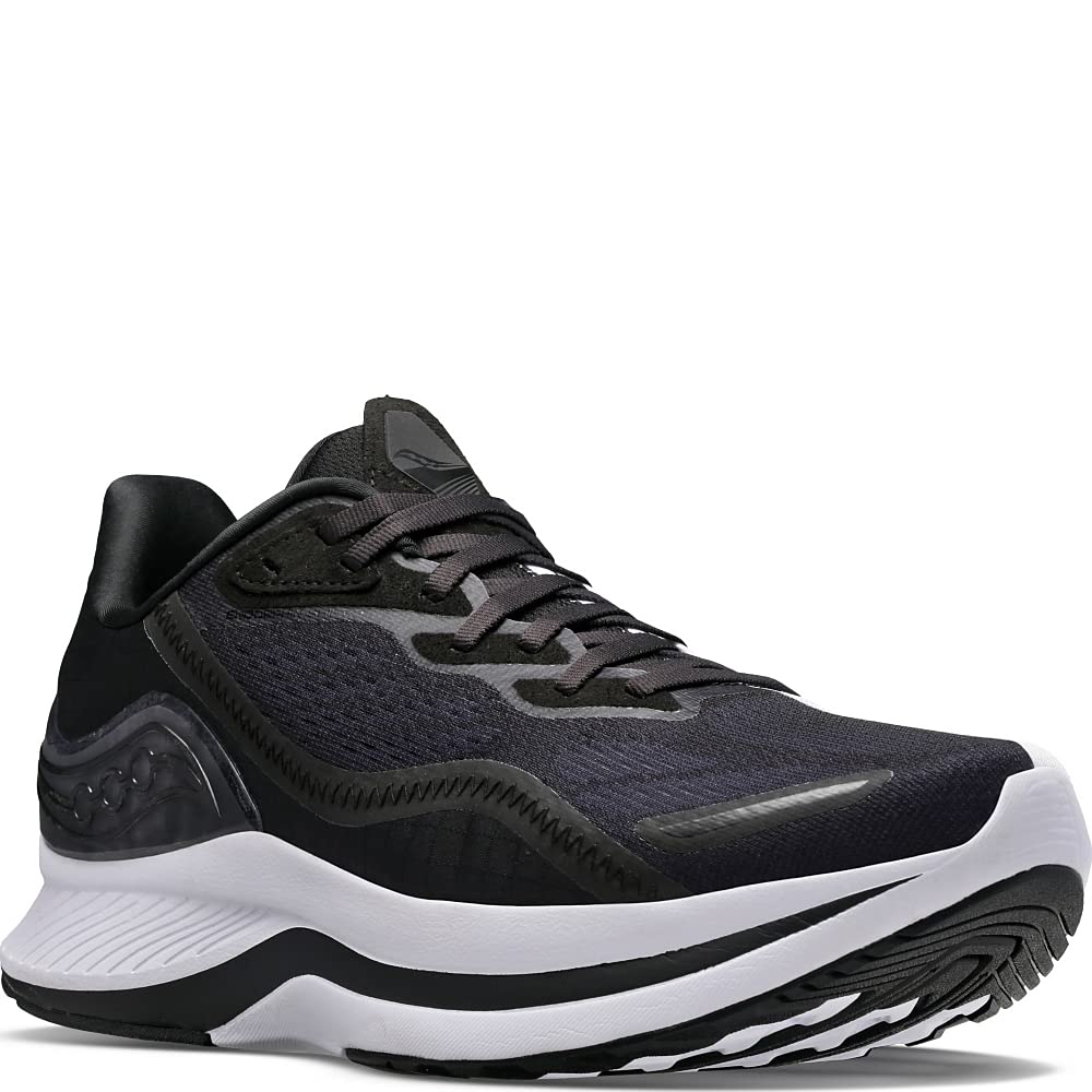 Saucony Women's Endorphin Shift 2 Running Shoe, Black/White Reflexion, 8