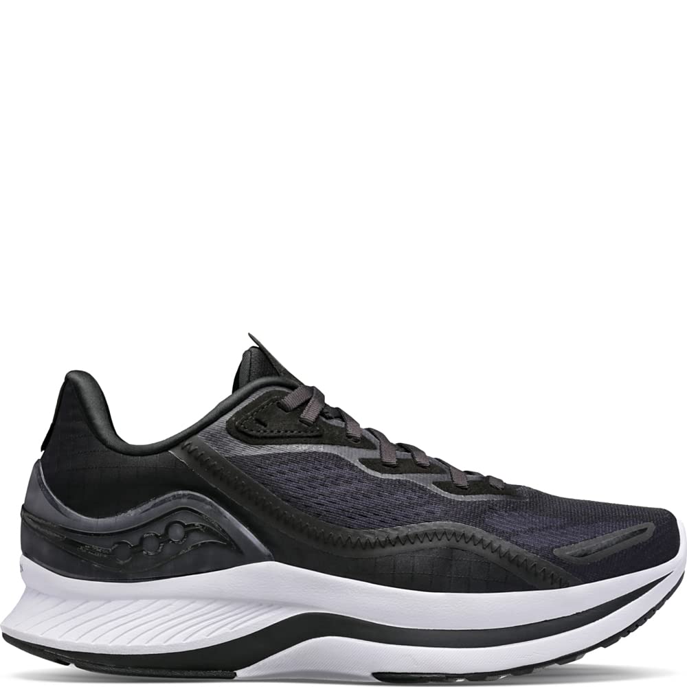 Saucony Women's Endorphin Shift 2 Running Shoe, Black/White Reflexion, 8