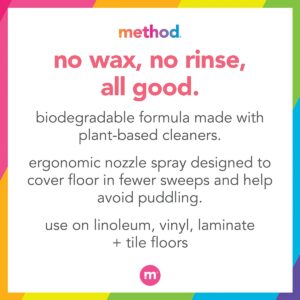 Method Squirt + Mop Hard Floor Cleaner, Spearmint Sage, 25 Ounce, 3 pack, Packaging May Vary