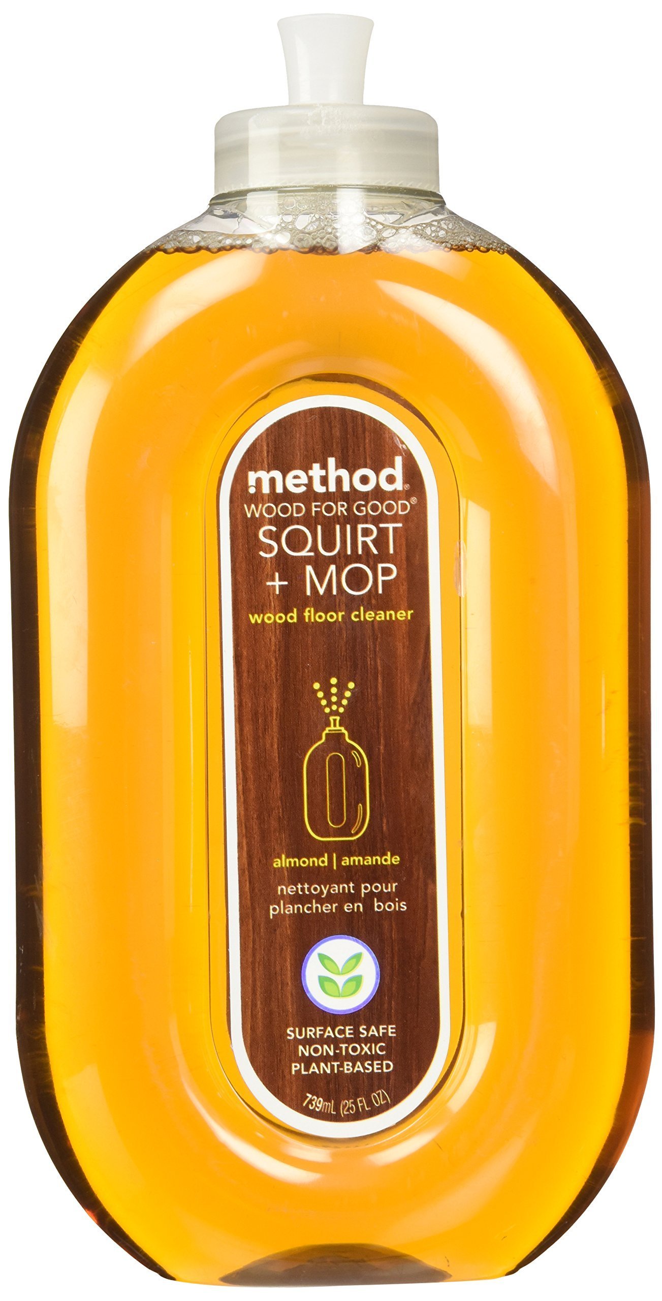 Method Wood for Good Squirt + Mop Wood Floor Cleaner, Almond, 25 Ounce