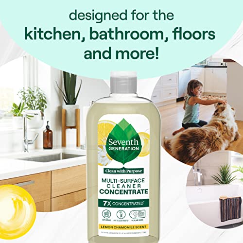 Seventh Generation Multi Surface Cleaner Concentrate Lemon Chamomile scent 2 Pack Multi Purpose Cleaner Floor Cleaner 23.1 oz