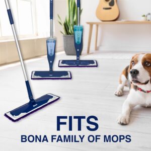 Bona Pet System Microfiber Sweeping Pad for Multi-Surface Floors - For Use With Bona Mops - Attracts and Picks Up Pet Hair, Fur, and Dander - For Wood, Stone, Tile, Laminate, and Vinyl Floors