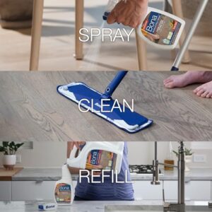 Bona Hardwood Floor Cleaner Spray - 32 fl oz - Cedar Wood Scent - Refillable - Residue-Free Floor Cleaning Solution for Wood Floors