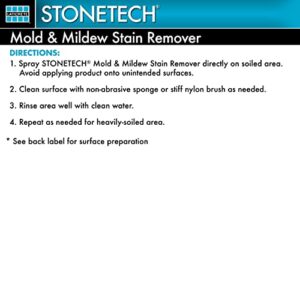 STONETECH Mold & Mildew Stain Remover 24oz Spray Bottle