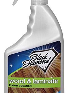 Black Diamond Laminate Floor Cleaner and Hardwood Floor Cleaner Spray - Versatile Solution Safe for Vinyl Floors, Wood Floors, and Engineered Hardwood Floors - 32 Fl Oz