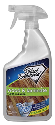 Black Diamond Laminate Floor Cleaner and Hardwood Floor Cleaner Spray - Versatile Solution Safe for Vinyl Floors, Wood Floors, and Engineered Hardwood Floors - 32 Fl Oz