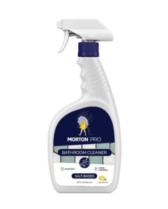 morton pro bathroom cleaner – non-toxic fragrance-free bleach alternative, eco-friendly, child, pet, and fabric safe, perfect for surfaces, lab tested, salt-based cleaner | made in usa (32 fl oz)