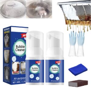 all purpose rinse cleaning foam, all-purpose rinse-free cleaning spray, super foam bubble cleaner, super powerful multi purpose foam cleaner, stain removal kit for kitchen (30ml-2)