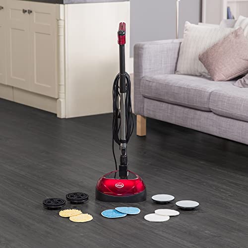 Ewbank EP170 All-In-One Floor Cleaner, Scrubber and Polisher, Red Finish, 23-Foot Power Cord