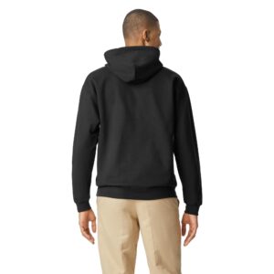 Gildan Adult SoftStyle Hoodie Sweatshirt, Style GSF500, Black, Medium