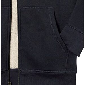 Amazon Essentials Men's Sherpa-Lined Full-Zip Fleece Hoodie, Navy, X-Large