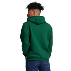 Russell Athletic Mens Dri-power Fleece Hoodies, Moisture Wicking, Cotton Blend, Relaxed Fit, Sizes S-4x Athletic-hoodies, Dark Green Pullover, X-Large US