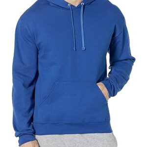 Fruit of the Loom Unisex Adult Eversoft Fleece Hoodies, Pullover & Full Zip, Moisture Wicking Breathable, Sizes S-4x Hooded Sweatshirt, Mellow Blue, XX-Large US