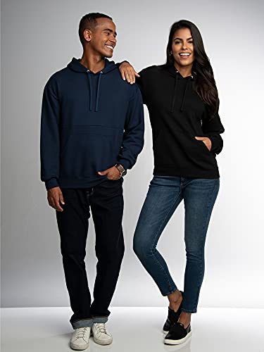 Fruit of the Loom Unisex Adult Eversoft Fleece Hoodies, Pullover & Full Zip, Moisture Wicking Breathable, Sizes S-4x Hooded Sweatshirt, Mellow Blue, XX-Large US