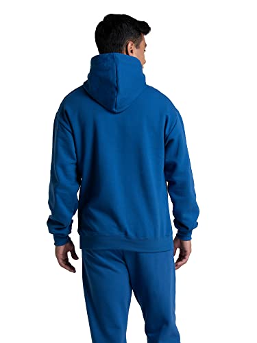 Fruit of the Loom Unisex Adult Eversoft Fleece Hoodies, Pullover & Full Zip, Moisture Wicking Breathable, Sizes S-4x Hooded Sweatshirt, Mellow Blue, XX-Large US