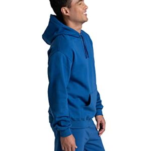 Fruit of the Loom Unisex Adult Eversoft Fleece Hoodies, Pullover & Full Zip, Moisture Wicking Breathable, Sizes S-4x Hooded Sweatshirt, Mellow Blue, XX-Large US