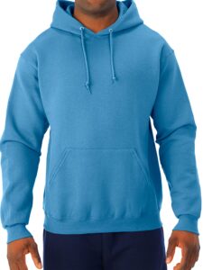 jerzees --men's nublend fleece sweatshirts, hoodie-columbia blue, x-large