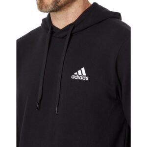 adidas Men's Essentials Fleece Hoodie, Black/White, X-Large