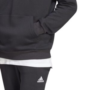 adidas Men's Essentials Fleece Big Logo Hoodie, Black, X-Small