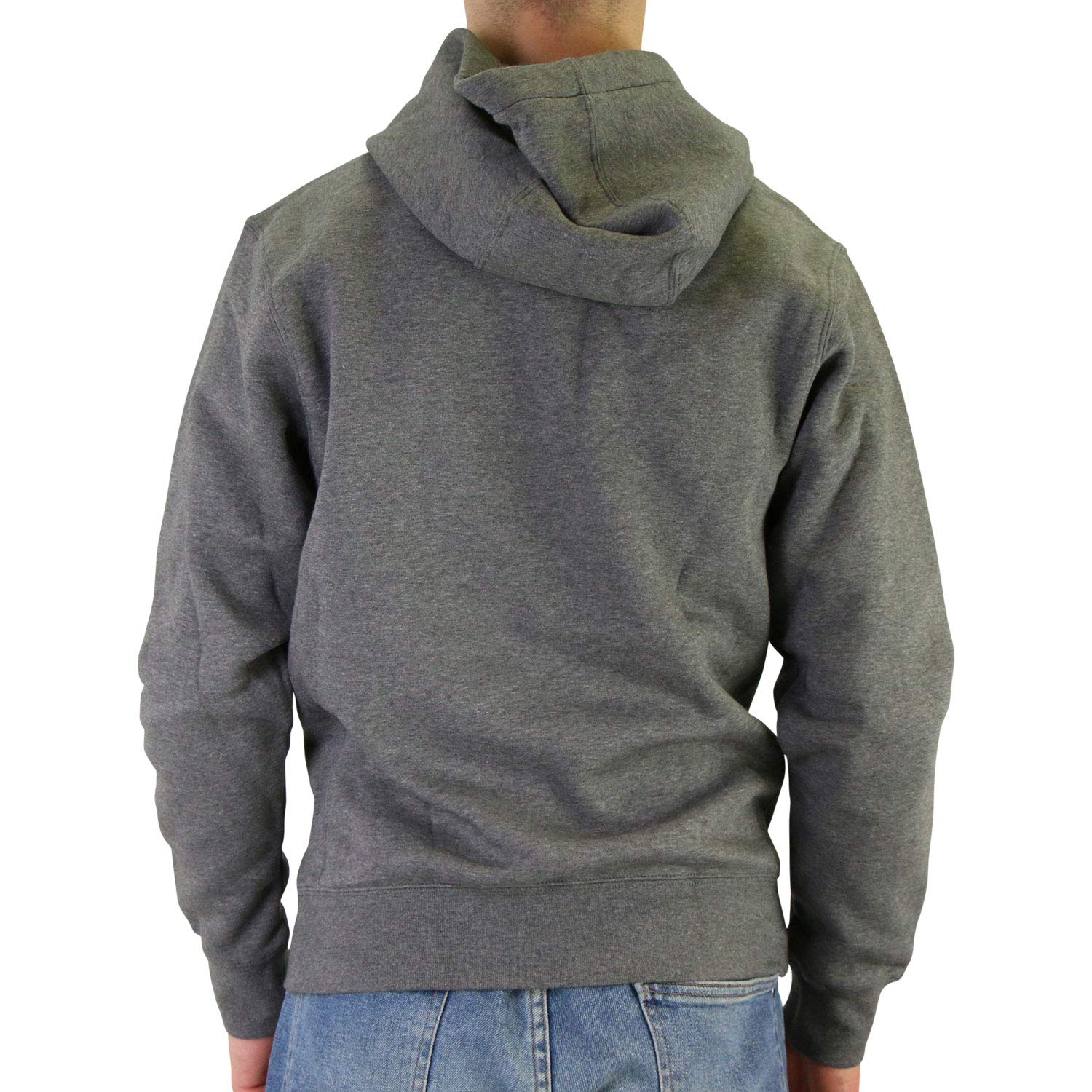 Nike Pull Over Hoodie, Charcoal Heather/Anthracite/White, Large