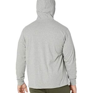 Nike Men's Sportswear Club Jersey Pullover Hoodie, Fleece Hoodies for Men, Dark Grey Heather/White, XL