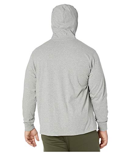 Nike Men's Sportswear Club Jersey Pullover Hoodie, Fleece Hoodies for Men, Dark Grey Heather/White, XL