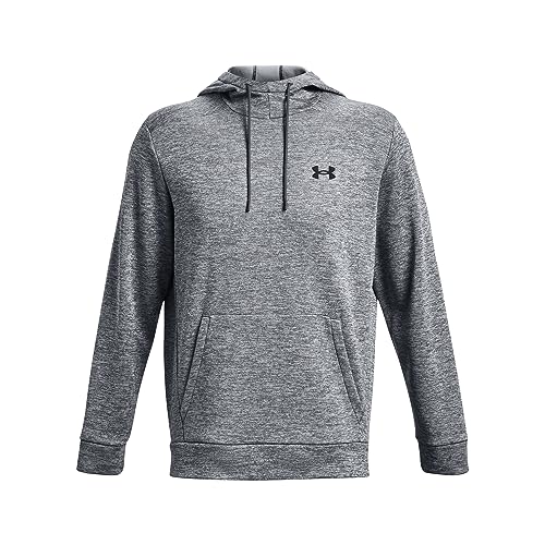 Under Armour Men's ArmourFleece Twist Hoodie, (012) Pitch Gray / / Black, Large