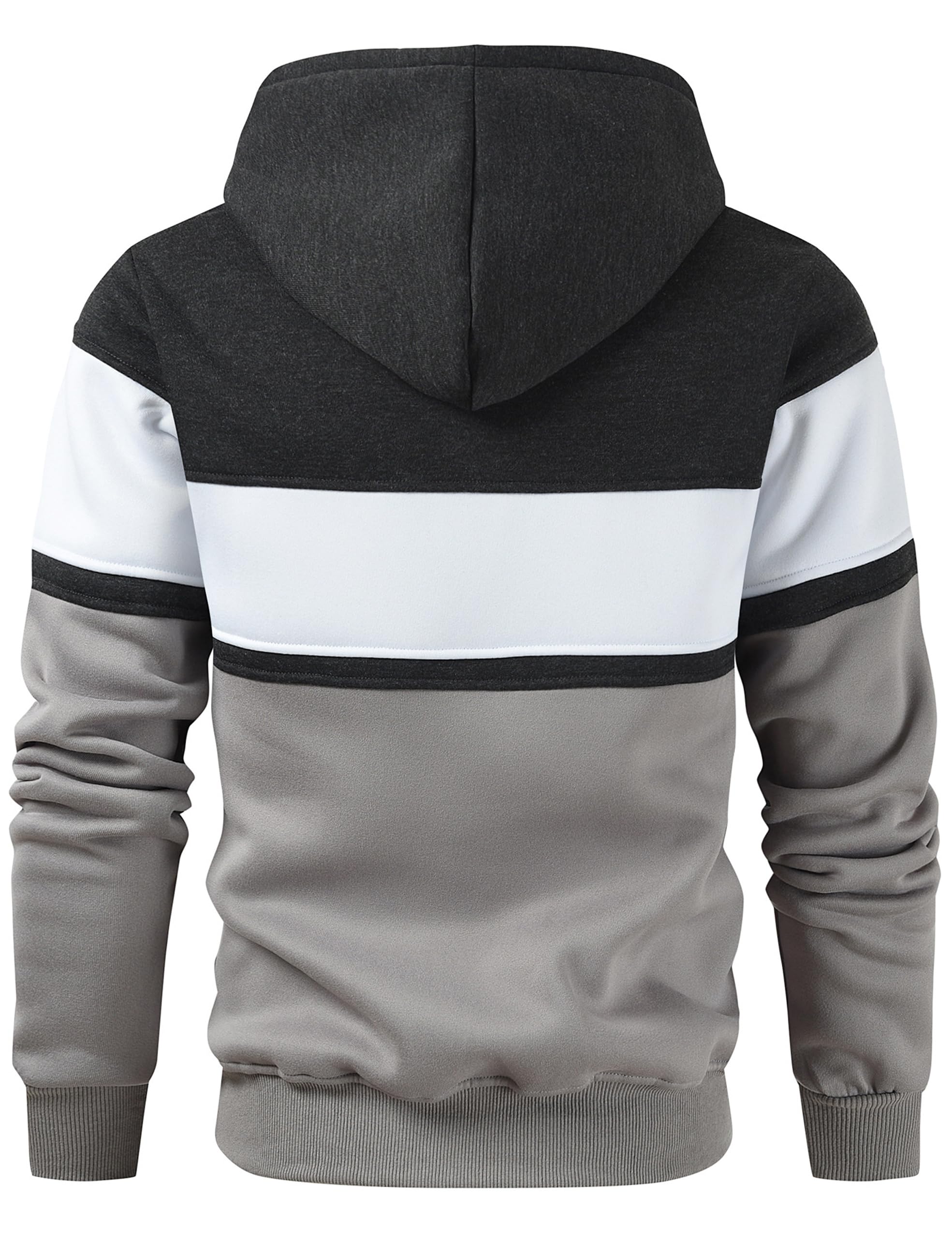 Lulucleaf Mens Hoodies Pullover Long Sleeve Casual Hoodie for Men Hooded Sweatershirt DimGrey Medium