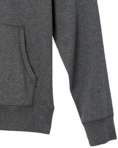 Amazon Essentials Men's Lightweight Jersey Pullover Hoodie, Charcoal Heather, Large