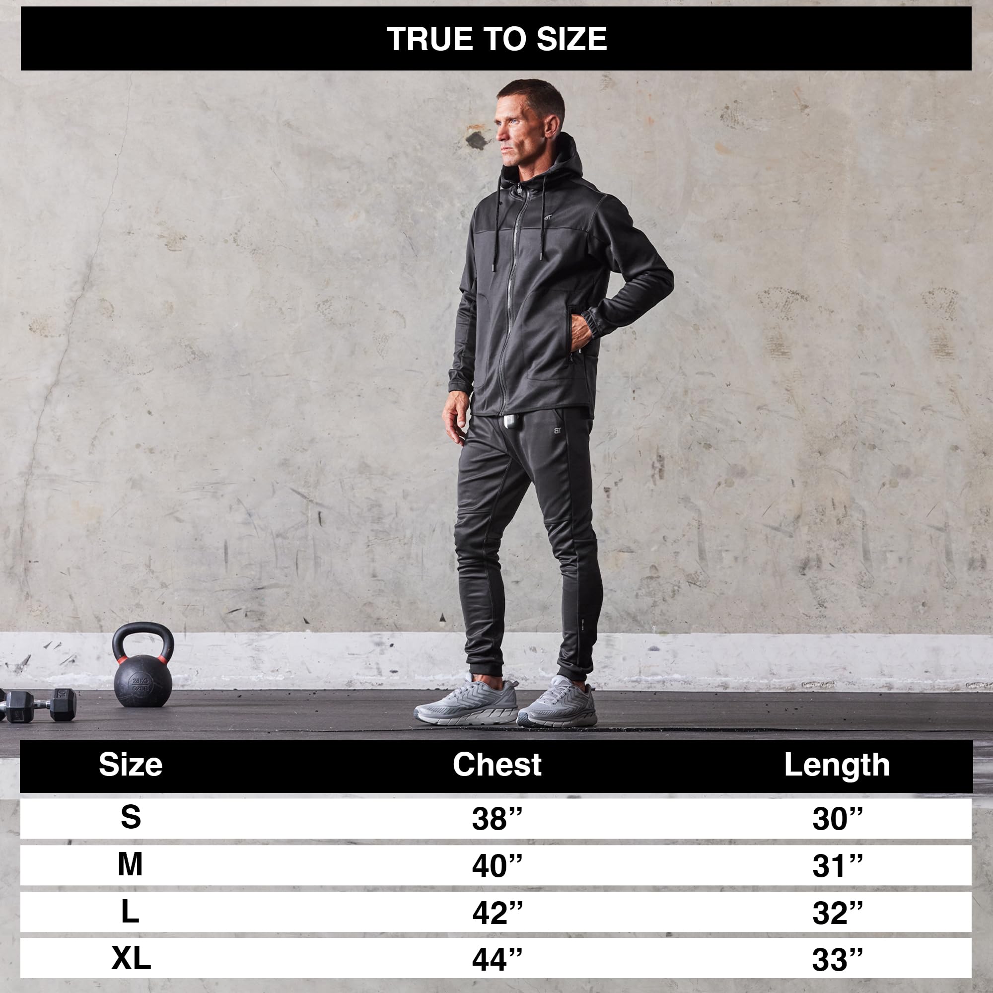 Born Tough Gym Workout Hoodie for Men, Athletic Track Jacket, Mens Gym Hoodie, Black Full Zip-Up Hoodie Running, Bodybuilding