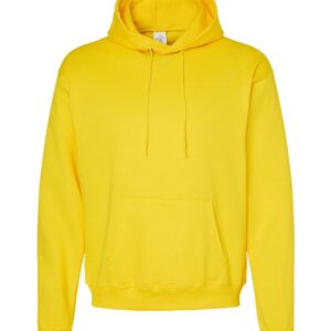 Hanes Mens Ecosmart Hooded Sweatshirt, XL, Athletic Yellow