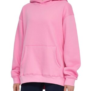 THE GYM PEOPLE Women's Oversized Hoodie Loose fit Soft Fleece Pullover Hooded Sweatshirt With Pockets Pink