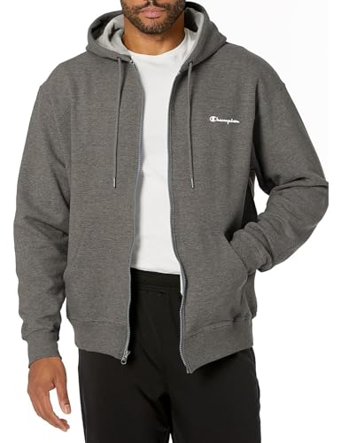 Champion Men's Zip-Up Hoodie, Powerblend, Zip-Up Hoodie Sweatshirt for Men (Reg. or Big & Tall)