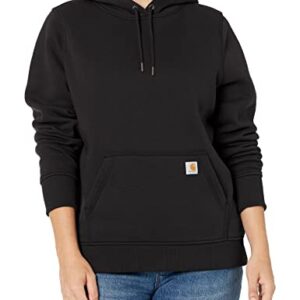 Carhartt Women's Clarksburg Pullover Sweatshirt (Regular and Plus Sizes), black, X-Large