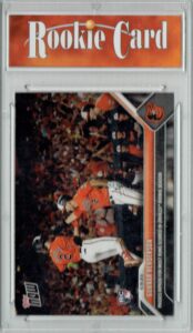 certified mint+ gunnar henderson 2023 topps now #875 passes cal ripken rookie card