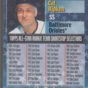 2000 Topps Chrome Cal Ripken Jr. Orioles All Star Rookie Team Insert Baseball Card #RT4