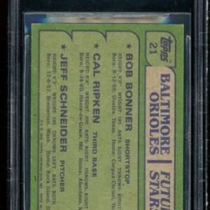 Cal Ripken Jr Rookie Card 1982 Topps #21 BGS Authentic Autograph - Baseball Slabbed Autographed Cards