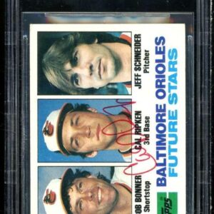 Cal Ripken Jr Rookie Card 1982 Topps #21 BGS Authentic Autograph - Baseball Slabbed Autographed Cards