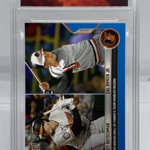 Certified Mint+ Adley Rutschman/Cal Ripken Jr. 2022 Topps Now #980 Blue SP 2 of 49 Rookie Card