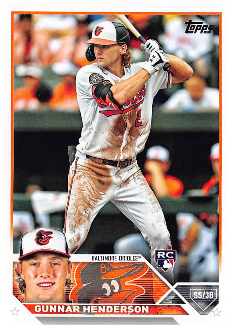 2023 Topps Series 1#206 Gunnar Henderson Rookie Card