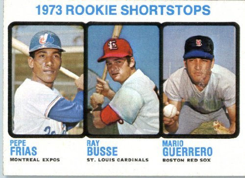 1973 Topps #607 Busse/Frias/Guerrero Baseball Rookies Baseball Card Case