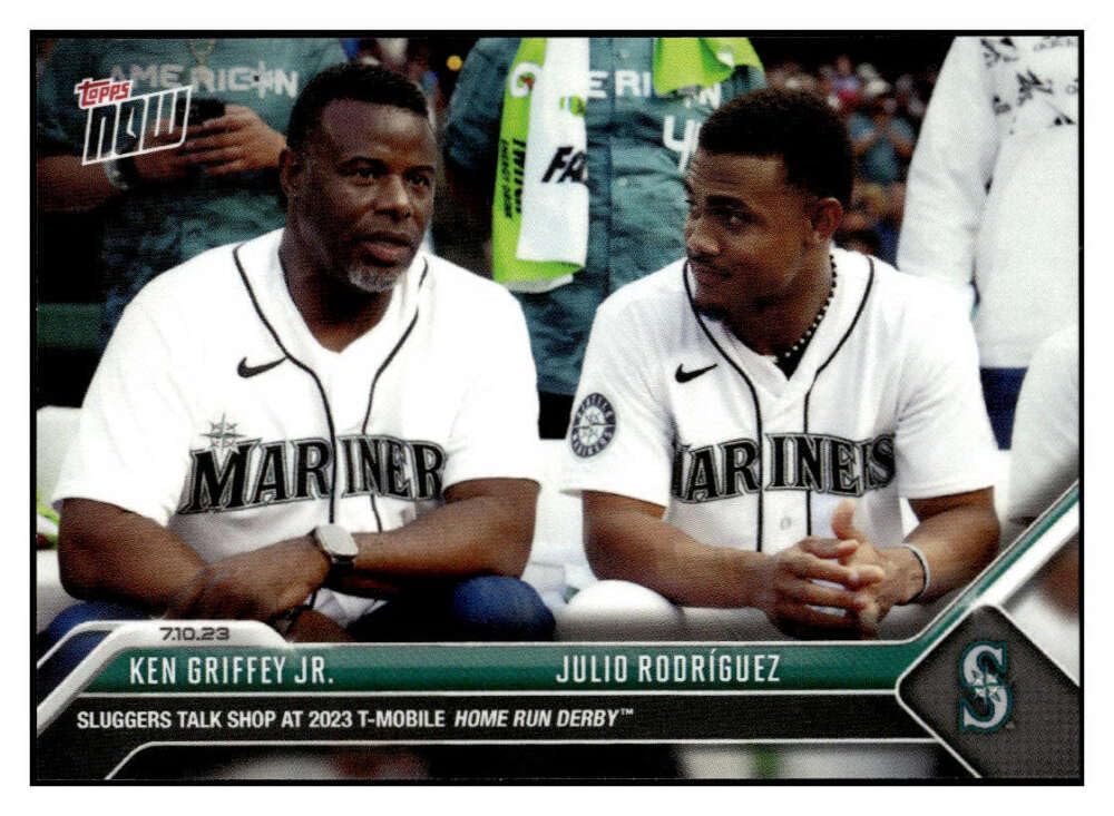 JULIO RODRIGUEZ/GRIFFEY JR 2023 Topps NOW ROOKIE #559 Mariners NM+-MT+ MLB Baseball PR:2983