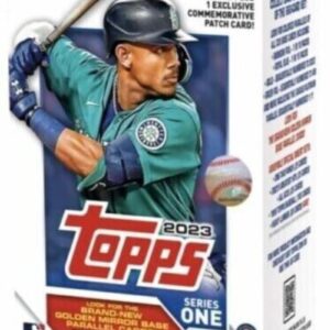 2023 Topps Series 1 Baseball Factory Sealed Blaster Box 99 Cards 1 Commemorative Relic Card Per Box Chase rookie cards autographs, and relics of an generational rookie class such as Adley Rutschman, Francisco Alvarez, Michael Harris, and more See Scans fo