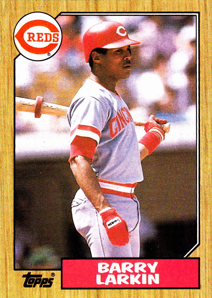 1987 TOPPS BARRY LARKIN ROOKIE CARD REDS