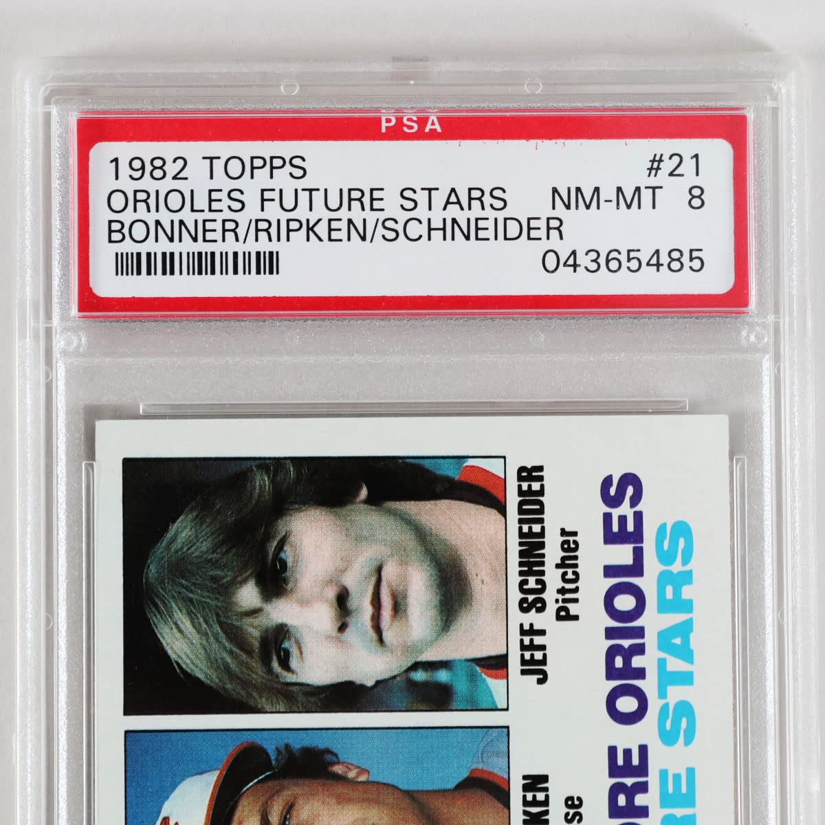 1982 Topps Orioles Future Stars Cal Ripken Jr. Rookie Card RC #21 ? Graded PSA NM-MT 8