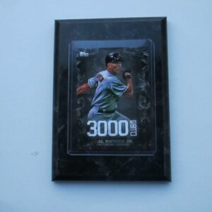 Cal Ripken Jr. Baltimore Orioles Topps 2016 3000 Hits Club player card mounted on a 4" x 6" black marble plaque