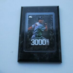 Cal Ripken Jr. Baltimore Orioles Topps 2016 3000 Hits Club player card mounted on a 4" x 6" black marble plaque