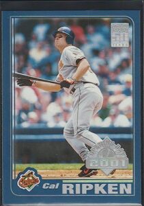 2001 topps cal ripken jr. orioles baseball card #1