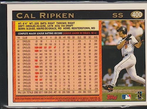 1997 Topps Cal Ripken Jr. Orioles Baseball Card #400