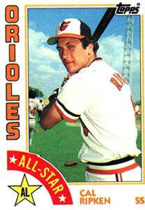 cal ripken jr. all-star collectible baseball card - 1984 topps all-star baseball card #400 (orioles) free shipping & tracking